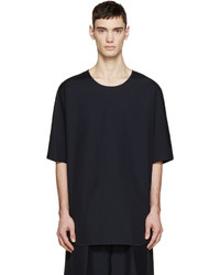 dunkelblaues T-Shirt mit einem Rundhalsausschnitt von 3.1 Phillip Lim