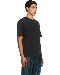 dunkelblaues T-Shirt mit einem Rundhalsausschnitt von Moncler Genius