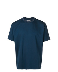 dunkelblaues T-Shirt mit einem Rundhalsausschnitt von Acne Studios