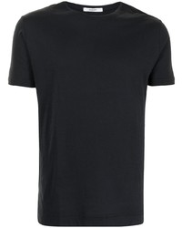 dunkelblaues T-Shirt mit einem Rundhalsausschnitt von Adam Lippes