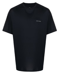 dunkelblaues T-Shirt mit einem Rundhalsausschnitt von Armani Exchange