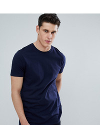 dunkelblaues T-Shirt mit einem Rundhalsausschnitt von ASOS DESIGN