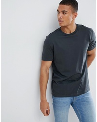 dunkelblaues T-Shirt mit einem Rundhalsausschnitt von ASOS DESIGN