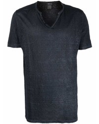 dunkelblaues T-Shirt mit einem Rundhalsausschnitt von Avant Toi