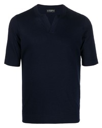 dunkelblaues T-Shirt mit einem Rundhalsausschnitt von Ballantyne