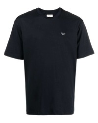 dunkelblaues T-Shirt mit einem Rundhalsausschnitt von Bally