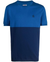 dunkelblaues T-Shirt mit einem Rundhalsausschnitt von Baracuta