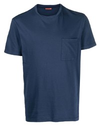 dunkelblaues T-Shirt mit einem Rundhalsausschnitt von Barena