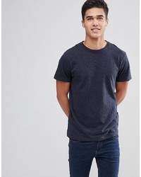 dunkelblaues T-Shirt mit einem Rundhalsausschnitt von Bellfield