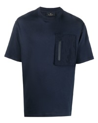 dunkelblaues T-Shirt mit einem Rundhalsausschnitt von Belstaff