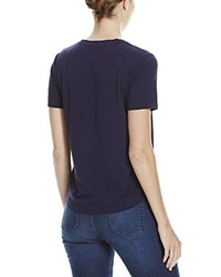dunkelblaues T-Shirt mit einem Rundhalsausschnitt von Bench
