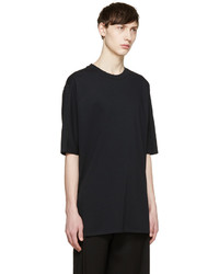 dunkelblaues T-Shirt mit einem Rundhalsausschnitt von 3.1 Phillip Lim