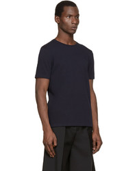 dunkelblaues T-Shirt mit einem Rundhalsausschnitt von Acne Studios