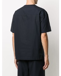 dunkelblaues T-Shirt mit einem Rundhalsausschnitt von Marni