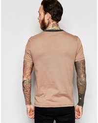 dunkelblaues T-Shirt mit einem Rundhalsausschnitt von Asos