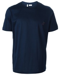 dunkelblaues T-Shirt mit einem Rundhalsausschnitt von Brioni