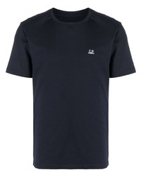 dunkelblaues T-Shirt mit einem Rundhalsausschnitt von C.P. Company