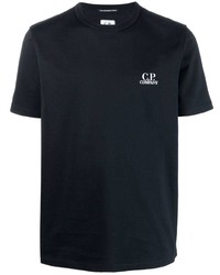 dunkelblaues T-Shirt mit einem Rundhalsausschnitt von C.P. Company