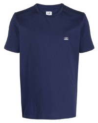 dunkelblaues T-Shirt mit einem Rundhalsausschnitt von C.P. Company