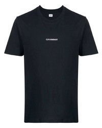 dunkelblaues T-Shirt mit einem Rundhalsausschnitt von C.P. Company