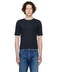 dunkelblaues T-Shirt mit einem Rundhalsausschnitt von Camiel Fortgens