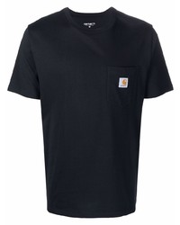 dunkelblaues T-Shirt mit einem Rundhalsausschnitt von Carhartt WIP