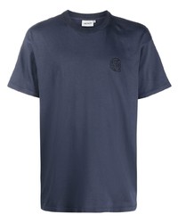 dunkelblaues T-Shirt mit einem Rundhalsausschnitt von Carhartt WIP