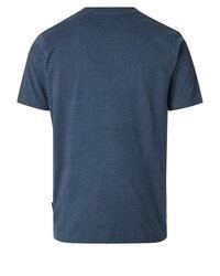 dunkelblaues T-Shirt mit einem Rundhalsausschnitt von Casamoda