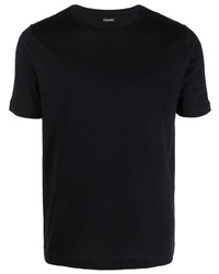 dunkelblaues T-Shirt mit einem Rundhalsausschnitt von Cenere Gb