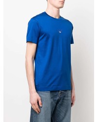 dunkelblaues T-Shirt mit einem Rundhalsausschnitt von Emporio Armani