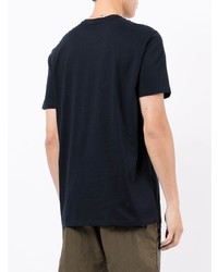 dunkelblaues T-Shirt mit einem Rundhalsausschnitt von Armani Exchange