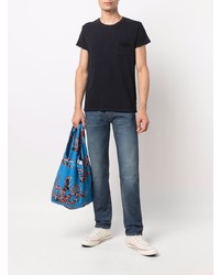 dunkelblaues T-Shirt mit einem Rundhalsausschnitt von Levi's