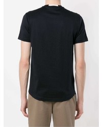 dunkelblaues T-Shirt mit einem Rundhalsausschnitt von Emporio Armani