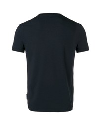 dunkelblaues T-Shirt mit einem Rundhalsausschnitt von Dolce & Gabbana Underwear