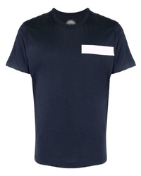 dunkelblaues T-Shirt mit einem Rundhalsausschnitt von Colmar