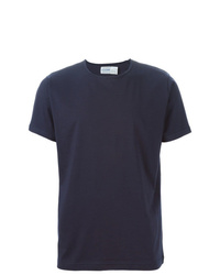 dunkelblaues T-Shirt mit einem Rundhalsausschnitt von Comme Des Garcons SHIRT
