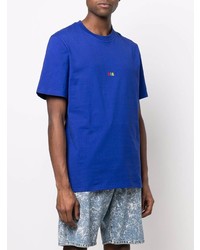 dunkelblaues T-Shirt mit einem Rundhalsausschnitt von MSGM