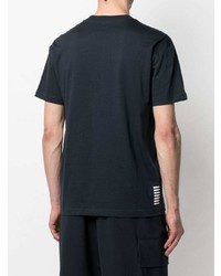 dunkelblaues T-Shirt mit einem Rundhalsausschnitt von Ea7 Emporio Armani