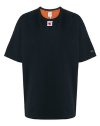 dunkelblaues T-Shirt mit einem Rundhalsausschnitt von Craig Green