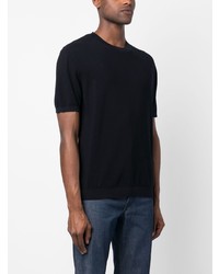 dunkelblaues T-Shirt mit einem Rundhalsausschnitt von FURSAC