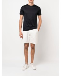 dunkelblaues T-Shirt mit einem Rundhalsausschnitt von Emporio Armani