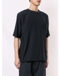 dunkelblaues T-Shirt mit einem Rundhalsausschnitt von 08sircus