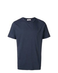 dunkelblaues T-Shirt mit einem Rundhalsausschnitt von Crossley