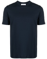 dunkelblaues T-Shirt mit einem Rundhalsausschnitt von Cruciani