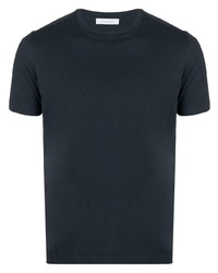 dunkelblaues T-Shirt mit einem Rundhalsausschnitt von Cruciani