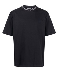 dunkelblaues T-Shirt mit einem Rundhalsausschnitt von Daily Paper