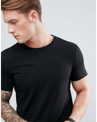 dunkelblaues T-Shirt mit einem Rundhalsausschnitt von Asos