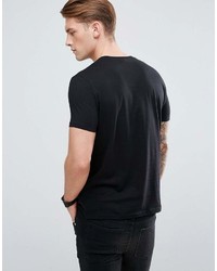 dunkelblaues T-Shirt mit einem Rundhalsausschnitt von Asos