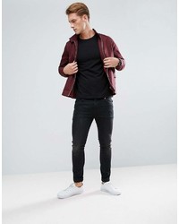 dunkelblaues T-Shirt mit einem Rundhalsausschnitt von Asos