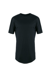 dunkelblaues T-Shirt mit einem Rundhalsausschnitt von Devoa